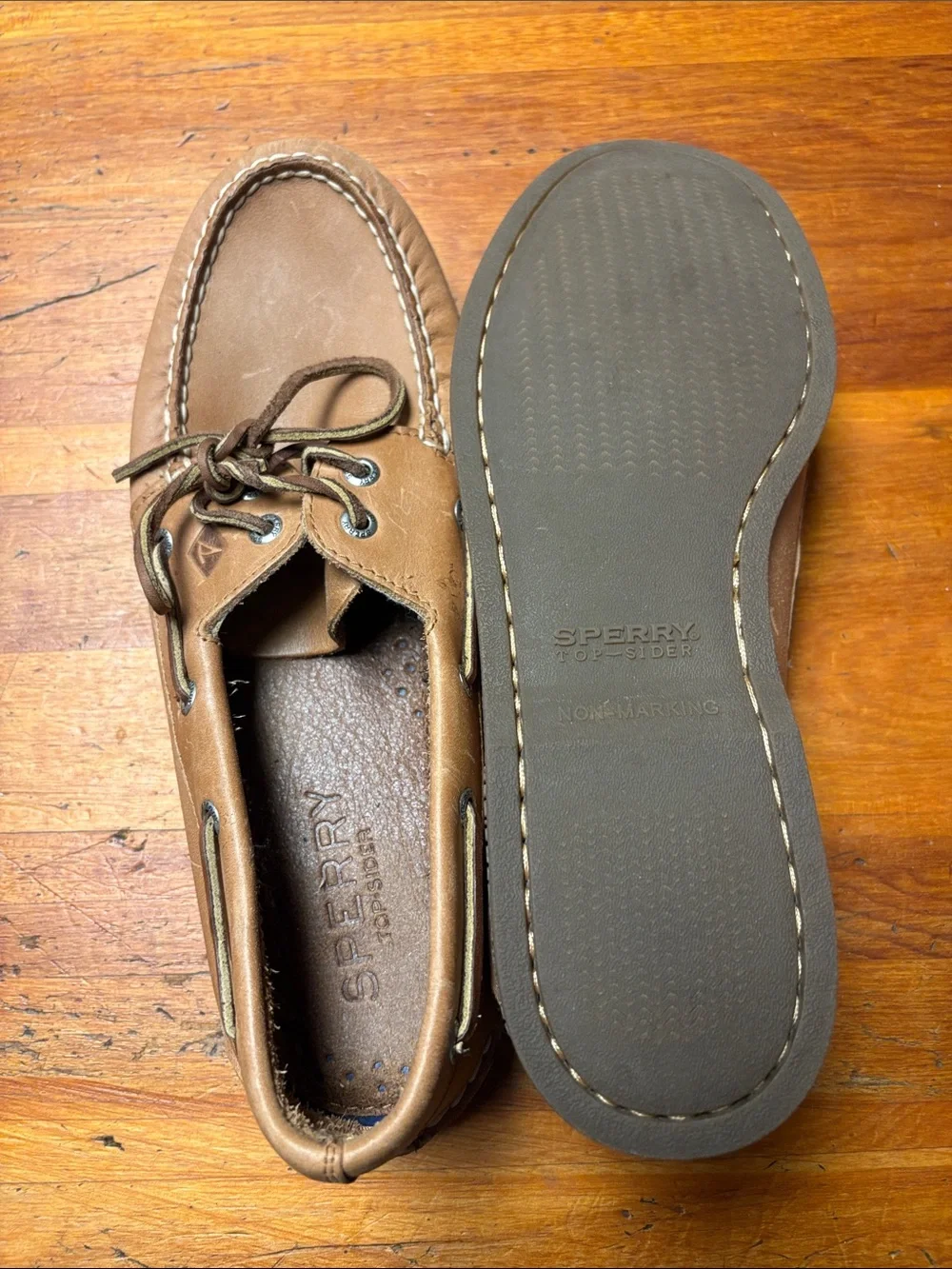 Sperry Men's Tan Leather Boat Shoes